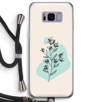 Violets are blue: Samsung Galaxy S8 Plus Transparant Hoesje met koord