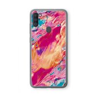 Pastel Echoes: Samsung Galaxy A11 Transparant Hoesje