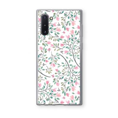 Sierlijke bloemen: Samsung Galaxy Note 10 Transparant Hoesje