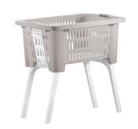 Wasmand op poten zand 38 liter 39 x 59 x 29 cm kunststof