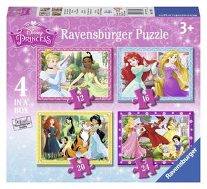 Ravensburger puzzel 12-16-20-24 stukjes 4 in1 disney prinses