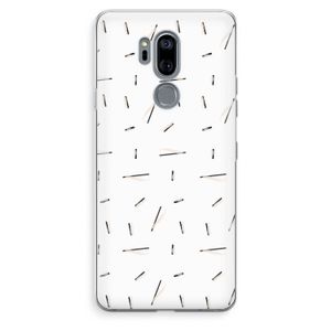 Hipster stripes: LG G7 Thinq Transparant Hoesje