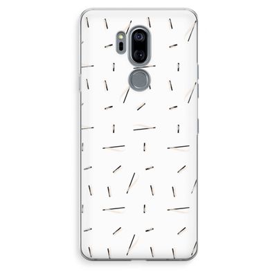 Hipster stripes: LG G7 Thinq Transparant Hoesje