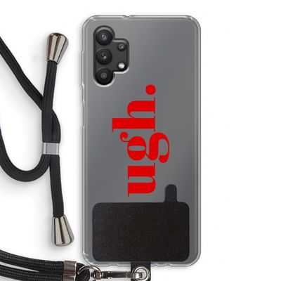 Ugh: Samsung Galaxy A32 5G Transparant Hoesje met koord