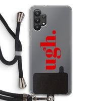 Ugh: Samsung Galaxy A32 5G Transparant Hoesje met koord