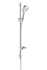 Hansgrohe Raindance Select 120 Ecosmart Unica S Puro Glijstangset 90 Cm. Wit-chroom