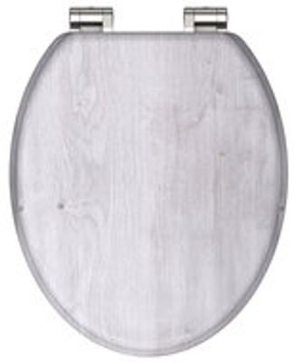 MDF WC-bril LIGHT WOOD met soft-close lange levensduur: extreem onbreekbaar en krasbestendig comfort en functie: geruisloos sluiten dankzij de automatische valrem eenvoudig schoon te maken dankz