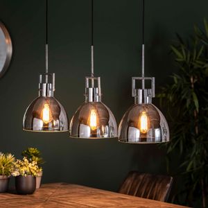 Hanglamp Lucie 3-lamps - Oud zilver