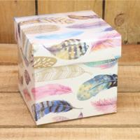 Bonbon doosjes - Chocolade doosje - Veren KUBUS - 24 stuks