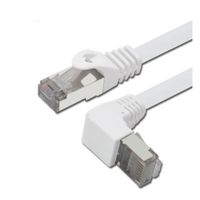 CAT5e Straight to Right Angle UTP Patch Cable, 150CM,White