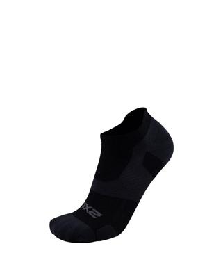 2XU Vectr Light Cushion No Show hardloopsokken Black/Titanium unisex