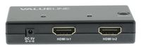 2-poorts HDMI-schakelaar zwart 3D Full HD - thumbnail