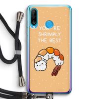 You're Shrimply The Best: Huawei P30 Lite Transparant Hoesje met koord