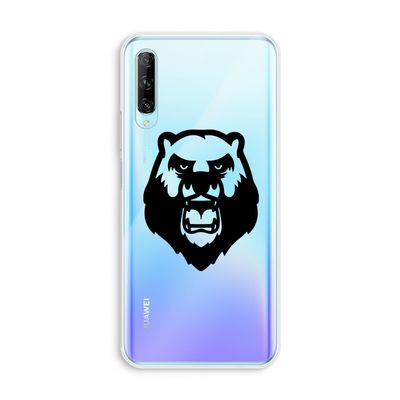 Angry Bear (black): Huawei P Smart Pro Transparant Hoesje
