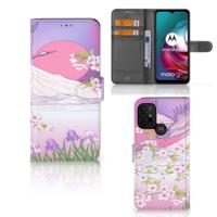Motorola Moto G10 | G20 | G30 | Telefoonhoesje | Met pasjeshouder | Bird Flying