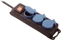 As-Schwabe meervoudige verdeler socket strip 3-fach