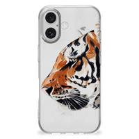 Smartphone hoesje iPhone 16 plus Watercolor Tiger