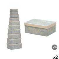 Decoratieve Doos Pincello Crème Karton (2 Stuks)