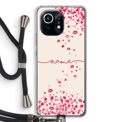 Hartjes en kusjes: Xiaomi Mi 11 Transparant Hoesje met koord