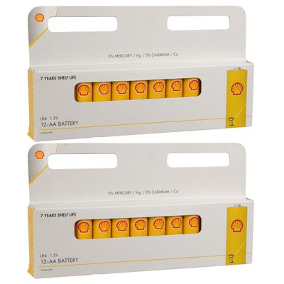 Shell Batterijen Penlite - AA type - 24x stuks - Alkaline