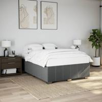 Bedframe zonder matras stof donkergrijs 140x200 cm