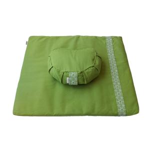 Meditation set with cushion crescent - Green
