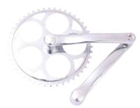 Crankstel 46T Vinty spieloos - voor vierkante as - chroom