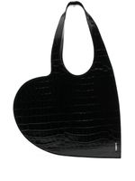 Coperni sac à main Mini Heart en cuir - Noir