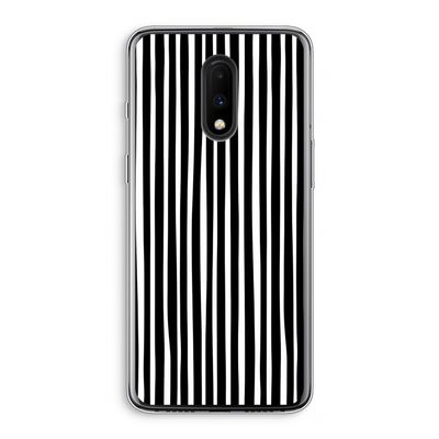 Stripes: OnePlus 7 Transparant Hoesje