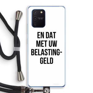 Belastinggeld: Samsung Galaxy Note 10 Lite Transparant Hoesje met koord
