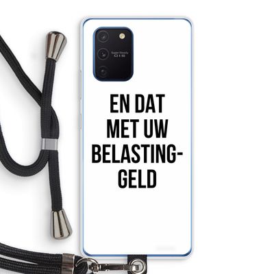 Belastinggeld: Samsung Galaxy Note 10 Lite Transparant Hoesje met koord