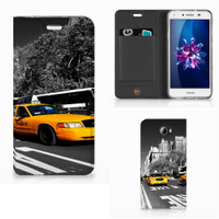 Huawei Y5 2 | Y6 Compact Book Cover New York Taxi - thumbnail