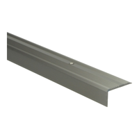 Küberit - Trapneusprofiel 225 43x23mm RVS grof antislip - 300 cm
