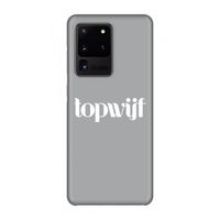 Topwijf Grijs Wit: Volledig geprint Samsung Galaxy S20 Ultra Hoesje