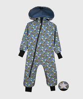 Waterproof Softshell Overall Comfy Bees Jumpsuit - thumbnail