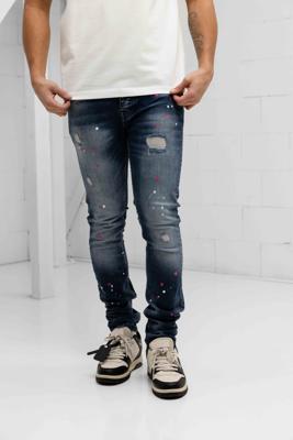 AB Lifestyle Las Vegas Spijkerbroek Heren Donkerblauw - Maat 29 - Kleur: Donkerblauw | Soccerfanshop