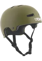Evolution Solid Color Satin Olive - Skate Helm