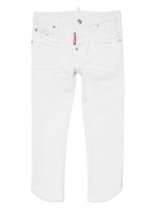 DSQUARED2 KIDS jean Cool Girl à coupe droite - Blanc