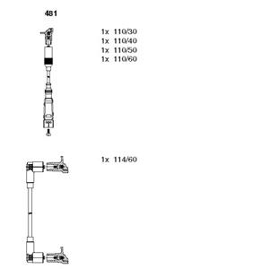 Bougiekabelset BREMI, u.a. für VW, Seat