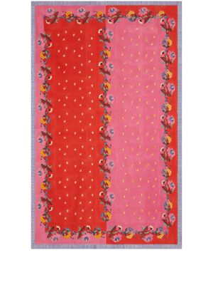Lisa Corti nappe en coton à fleurs - Rose