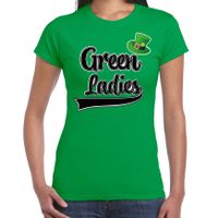 T-shirt st. Patricksday - green ladies - dames - groen - thumbnail