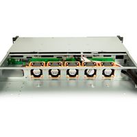 Inter-Tech IPC 1U-1404 Rack Zwart, Roestvrijstaal - thumbnail