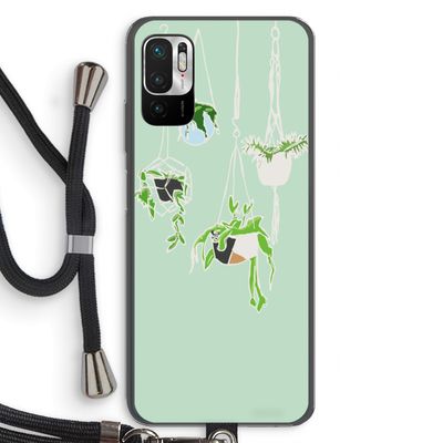 Hang In There: Xiaomi Redmi Note 10 5G Transparant Hoesje met koord