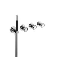 Hotbath Cobber @ Work - Afbouwdeel voor Inbouw Douchethermostaat - 2 Stopkranen - Chroom - V02