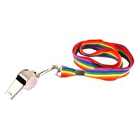 Regenboog keycord/koordje met fluitje - gay pride kleuren - Regenboogvlag - LHBTIQ+ accessoires Regenboog keycord/koordje met fluitje - gay pride kleuren - Regenboogvlag - LHBTIQ+ accessoires