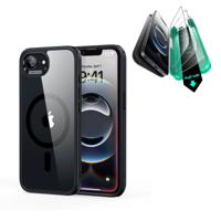 iPhone 16e HaloLock Classic Hybrid Case Protection Bundle - Clear Black