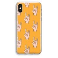 Rock: iPhone XS Max Transparant Hoesje Rock: iPhone XS Max Transparant Hoesje