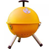 Barbecue tafelmodel kogel geel - thumbnail