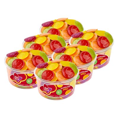 Red Band - Winegum Smiles - 6x 100 stuks
