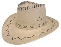 Hoed Cowboy Suede Taupe Hoed Cowboy Suede Taupe